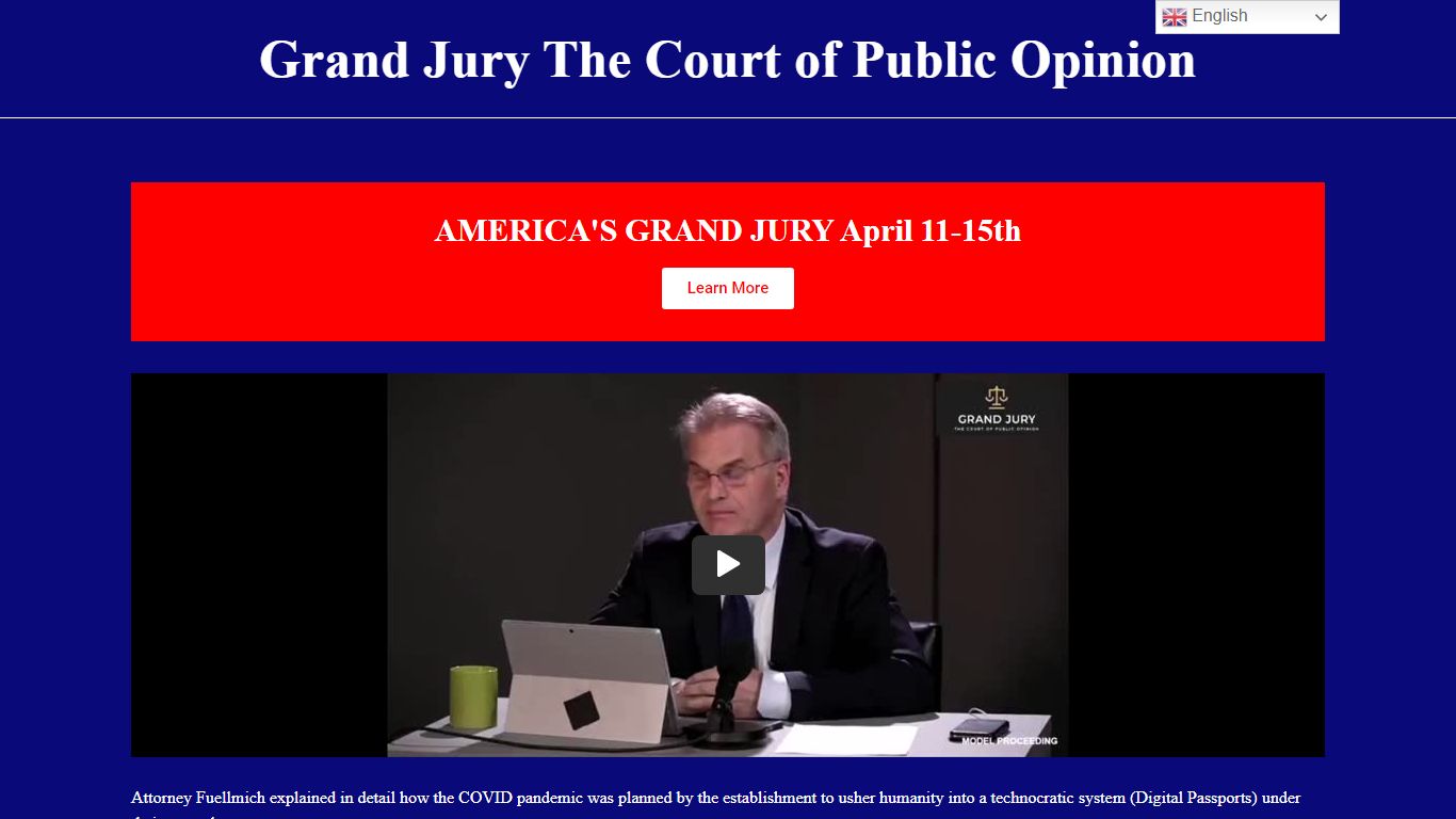 Grand Jury The Court of Public Opinion